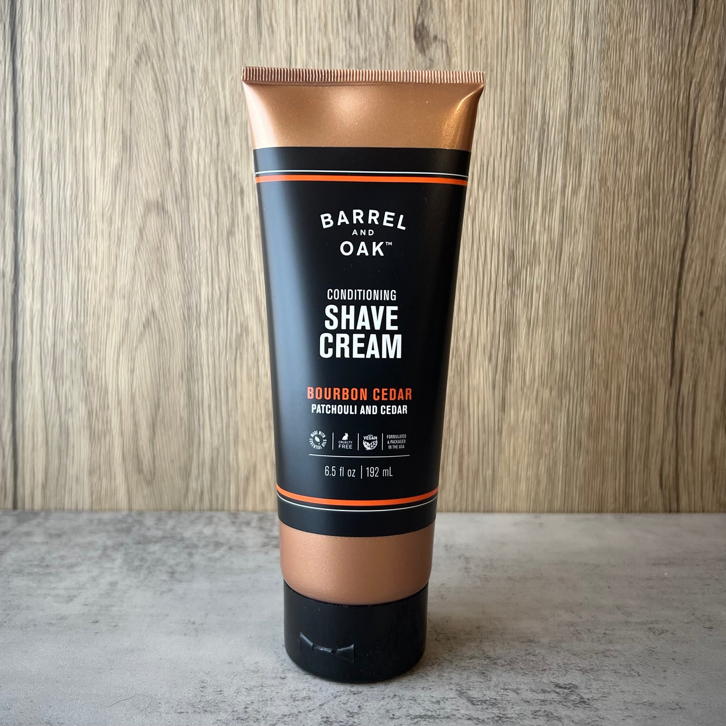 Barrel and Oak Burbon Cedar Shave Cream 