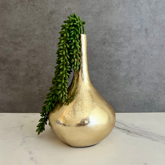 Gold Bottle Neck Vase