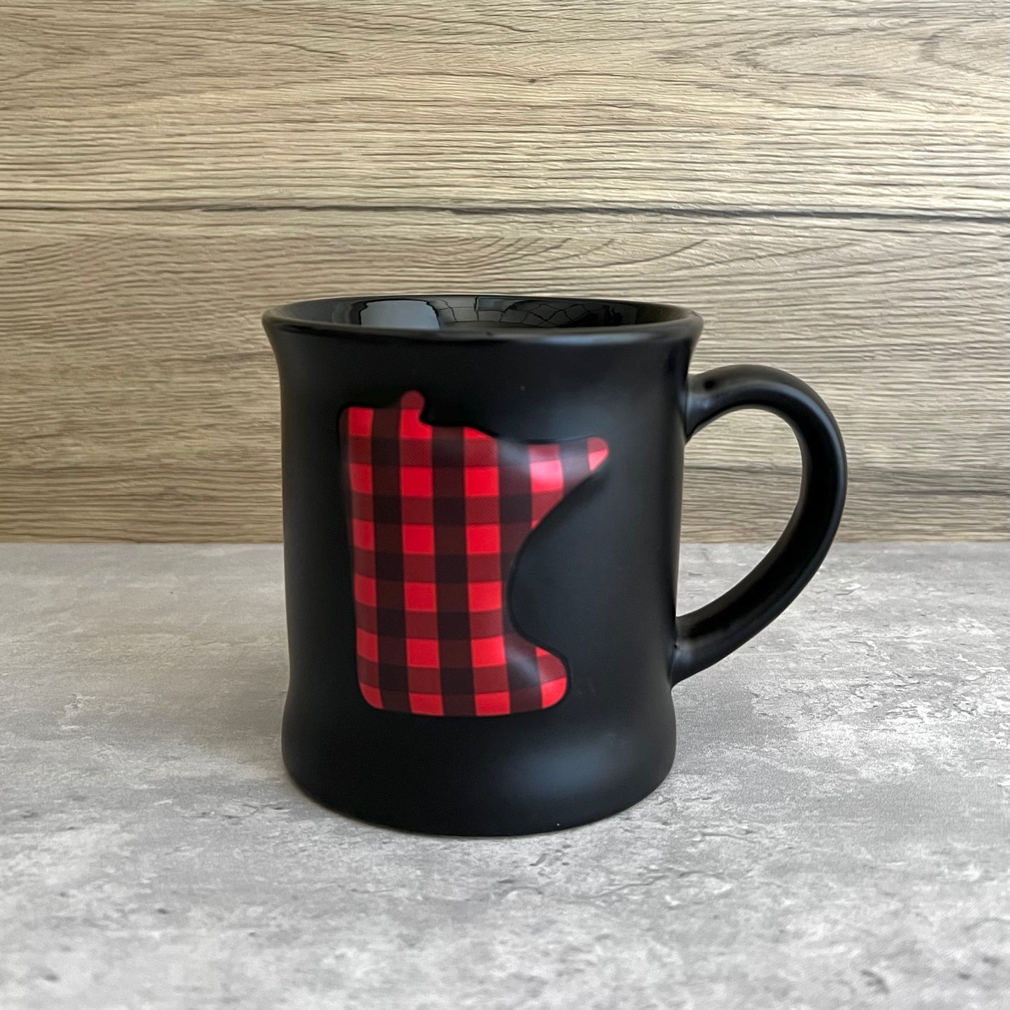 Embossed Plaid Minnesota Mug