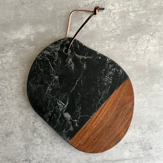 Marble and Wood Cutting Board