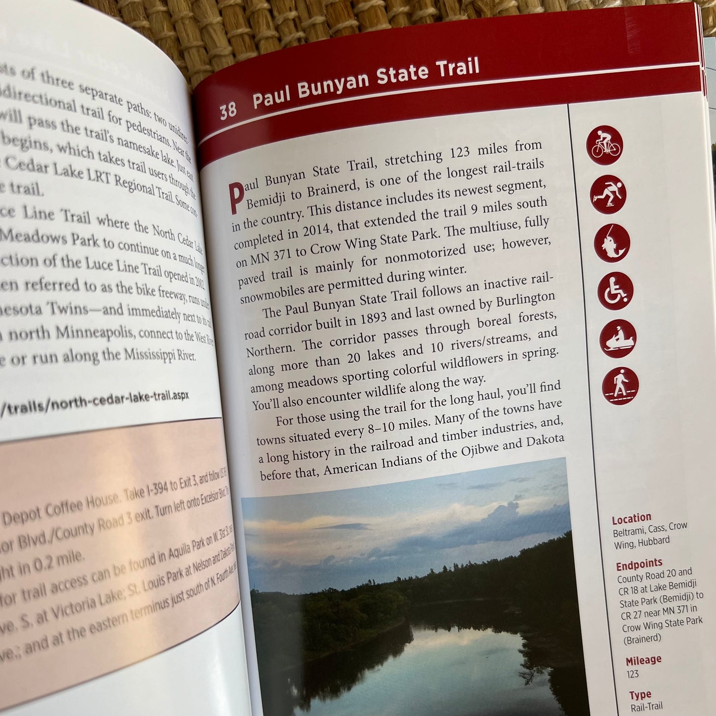 Rail-Trails Minnesota by Wilderness Press