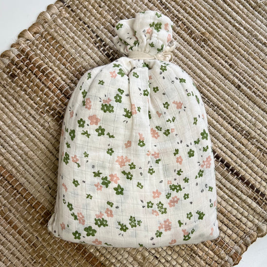 Cotton Swaddle Pink Flowers