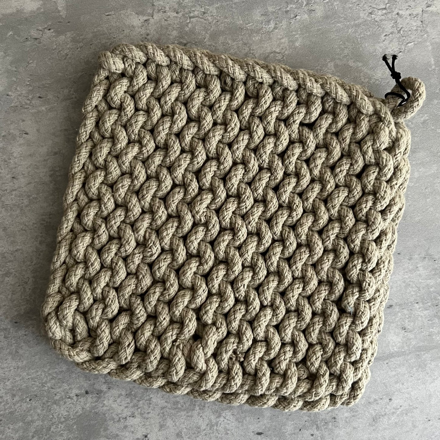 Tan Crochet Trivet