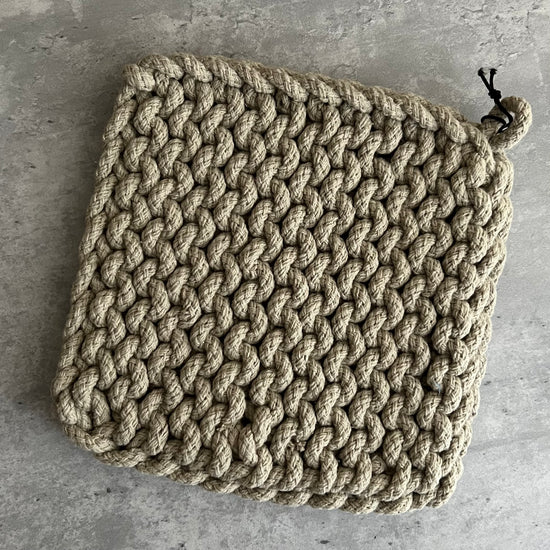 Tan Crochet Trivet