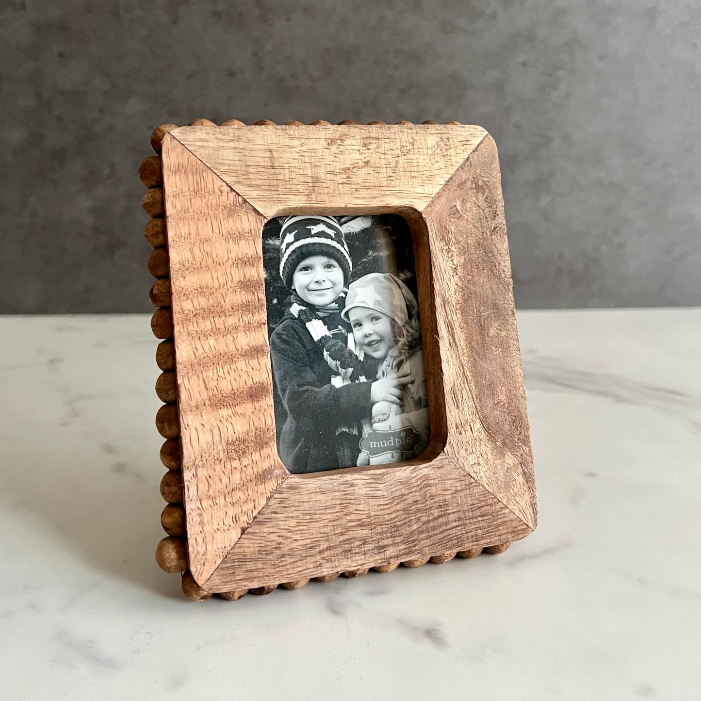 Wood Beaded Frame