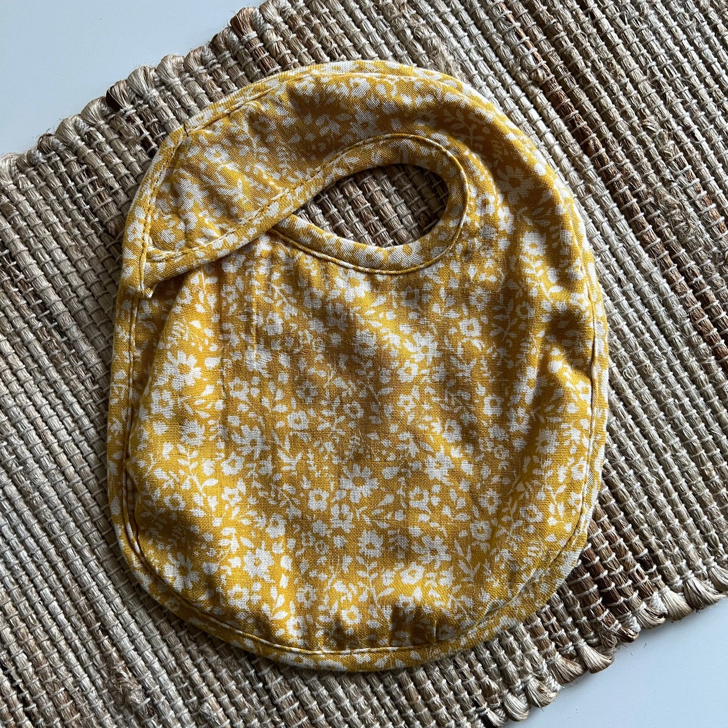 Cotton Yellow Flower Bib